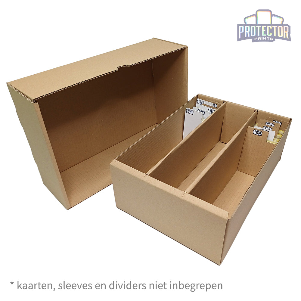 Opbergdoos 3000 kaarten met deksel (3 rijen)
