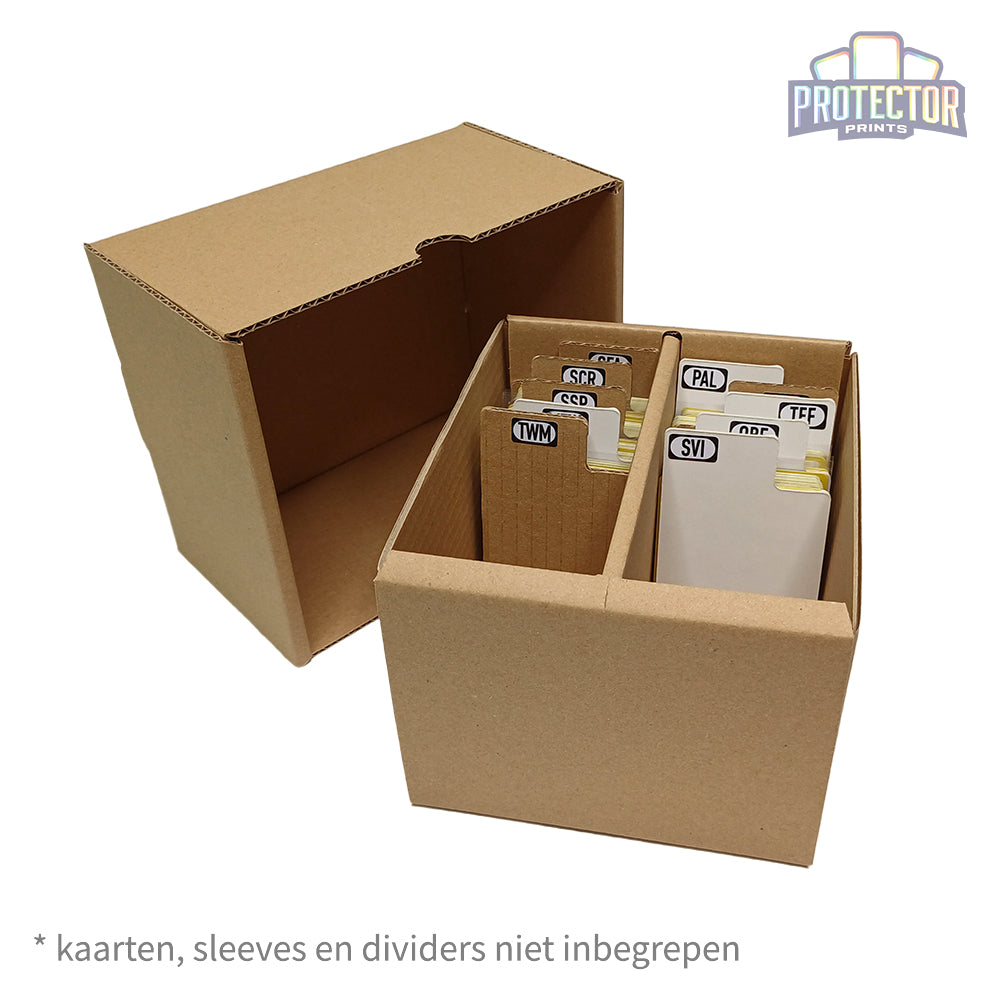 Opbergdoos 1000 kaarten met deksel (2 rijen)