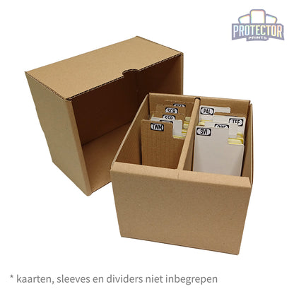 Opbergdoos 1000 kaarten met deksel (2 rijen)