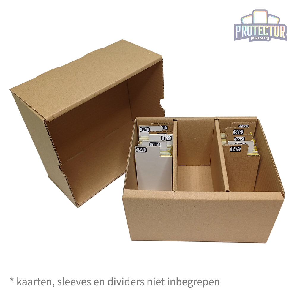Opbergdoos 1500 kaarten met deksel (3 rijen)