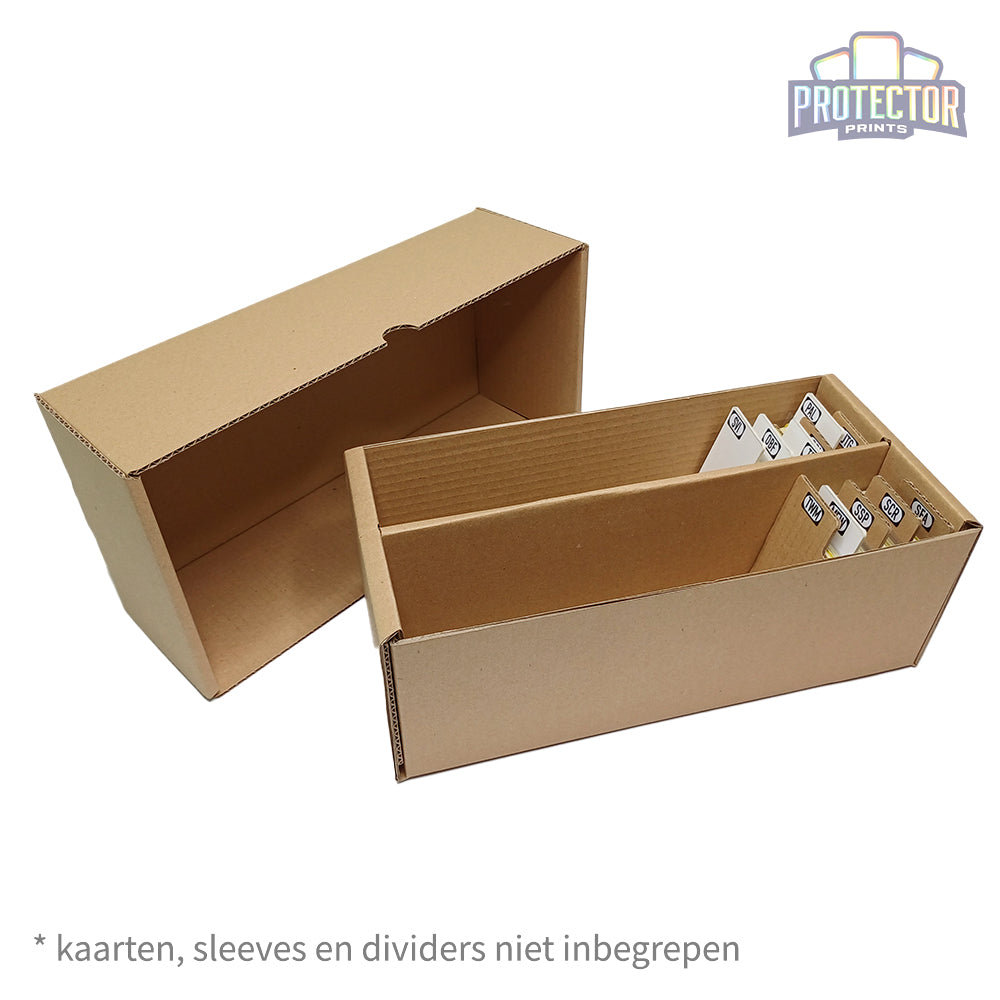 Opbergdoos 2000 kaarten met deksel (2 rijen)