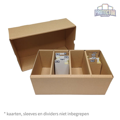 Opbergdoos 2000 kaarten met deksel (4 rijen)