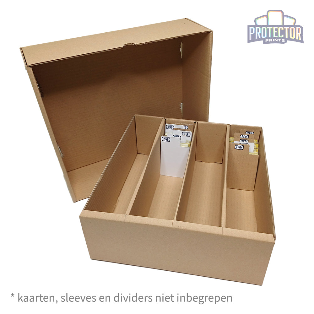 Opbergdoos 4000 kaarten met deksel (4 rijen)