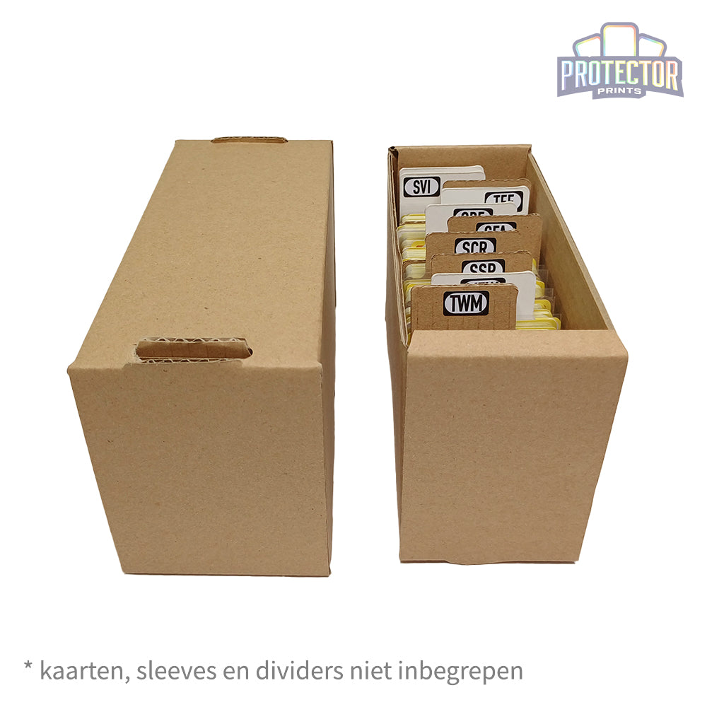Opbergdoos 500 kaarten met deksel (1 rij)
