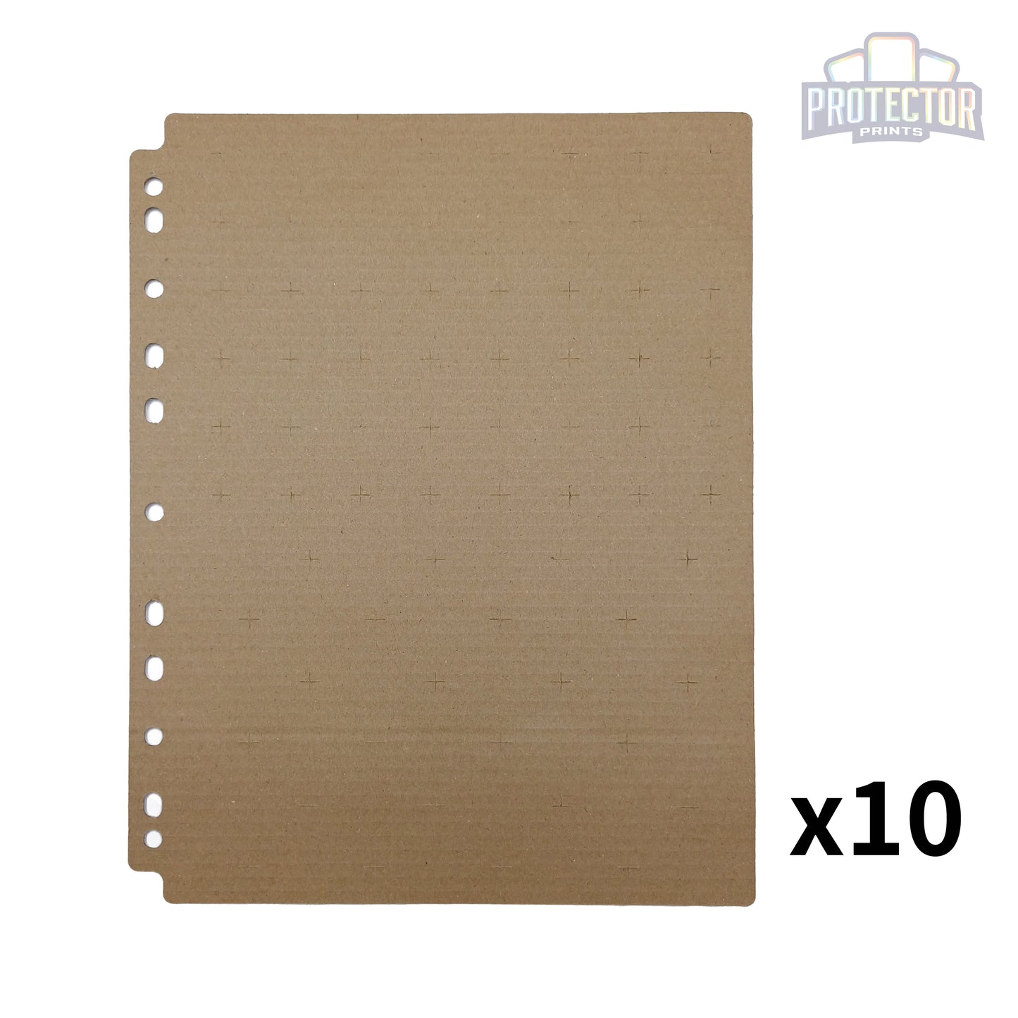 Pinhouder blad - Bruin golfkarton (tot 72 pins) - 10 stuks