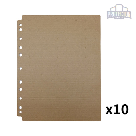 Pinhouder blad - Bruin golfkarton (tot 72 pins) - 10 stuks